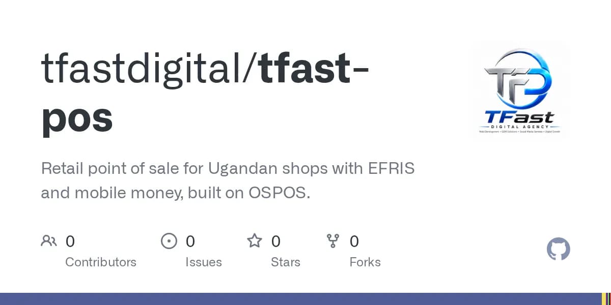 TFast POS — GitHub repository card