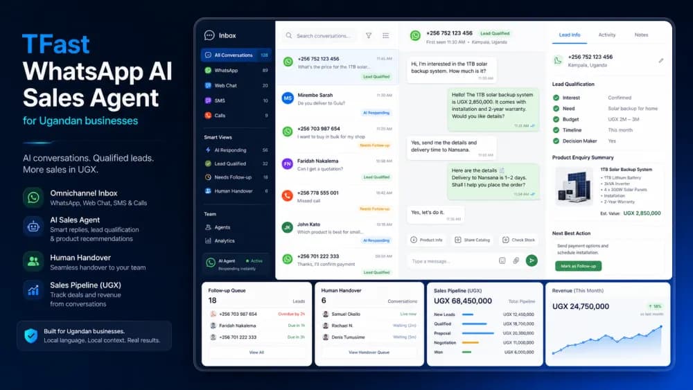 TFast WhatsApp AI Sales Agent