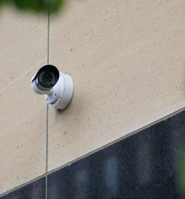 Wall-mounted CCTV security camera