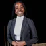 Professional woman in a dark suit