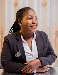 Professional woman in smart office attire