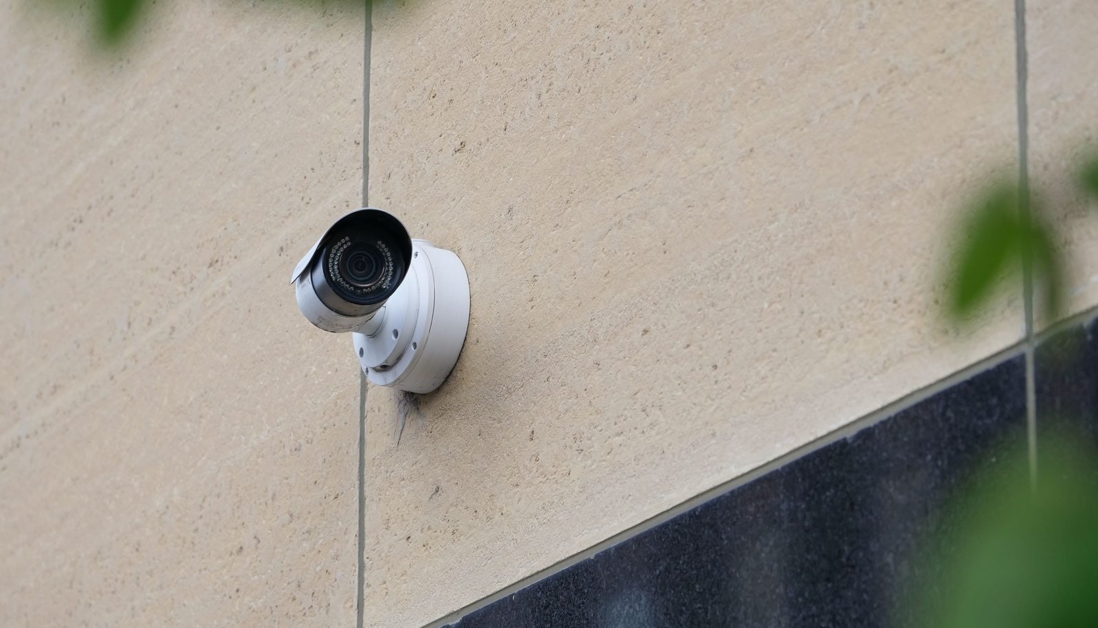 Wall-mounted CCTV security camera