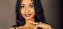 Woman photographed in a Kampala portrait studio