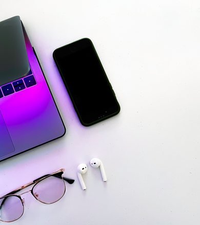 Laptop and mobile devices photographed in Kampala