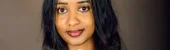Woman photographed in a Kampala portrait studio